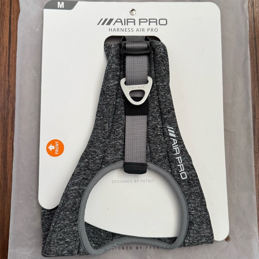 Air Pro Grey Pet Harness - Medium